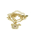 Fashion Gold Zirconium Square Necklace