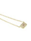Fashion Gold Zirconium Square Necklace