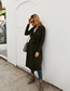 Fashion Gray Green Strap Over The Knee Coat