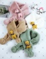 Fashion Lotus Root Starch Child Parent-child Imitation Rabbit Fur Cartoon Puppy Bib