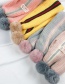 Fashion Gray Color Matching Yarn Ball Children's Bib