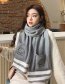 Fashion Gray Dual-use Knitted Woolen Pocket Shawl