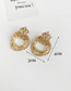 Fashion Gold Alloy Studded Geometric Earrings