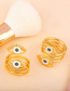 Fashion Gold Eye Opening Drip Three Ring Ring