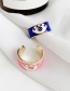 Fashion Royal Blue Copper Love Eye Ring