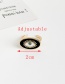 Fashion White Copper Love Eye Ring