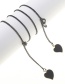 Fashion Black Hang Neck Heart Chain Glasses Chain