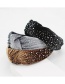 Fashion Black Granular Flannel Geometric Headband