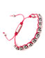 Fashion Red Alloy Woven Braided Bracelet