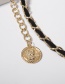 Fashion Golden Three-tier Chain Velvet Waist Chain