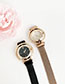 Fashion White Alloy Letter Rotatable Dial Watch