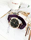Fashion Purple Alloy Watch