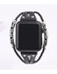 Fashion Black Leather Stainless Steel Watch (for Apple Iwatch3/4)