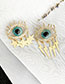 Fashion Gold Alloy Diamond Eye Lightning Star Asymmetric Earrings