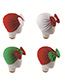 Fashion Red + Green Contrast Bow Baby Cap