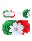 Fashion Red Multi-angle Flower Old Flower With Diamond Hair Band