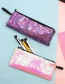 Fashion Gold + Light Pink Mermaid Two-color Sequin Pencil Case