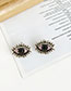 Fashion Bronze Alloy Diamond Eye Studs