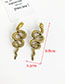 Fashion Gold Alloy Long Snake Earring