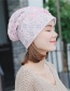 Fashion Beige Pearl Flower Lace Double-layered Pile Head Cap