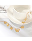 Fashion Gold Butterfly Necklace