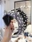 Fashion Silver Heavy Metal Pu Imitation Leather Nails Knotted Wide-brimmed Headband