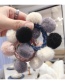 Fashion Pink Plush Hit Color Hair Ball High Elastic Without Trace Hair Ring