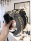 Fashion Silver Pu Chain Knotted Wide-brimmed Headband
