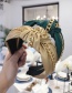 Fashion Gold Pu Chain Knotted Wide-brimmed Headband