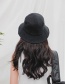 Fashion Black Sunscreen Folding Fisherman Hat