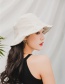 Fashion Beige Sunscreen Linen Folding Fisherman Hat