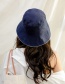 Fashion Navy Sunscreen Double-sided Folding Fisherman Hat