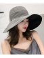 Fashion Light Purple Large Double-sided Striped Folding Sunscreen Fisherman Hat