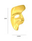 Fashion Gold Portrait Man Avatar Mask Brooch