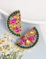 Fashion Green Grapefruit Three-dimensional Simulation Fruit Earrings