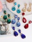 Fashion Champagne Crystal Glass Diamond Earrings