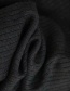 Fashion Black Stringed Knit Skirt