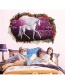 Fashion Color Horn Animal Green Wall Sticker