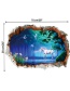 Fashion Color Horn Animal Green Wall Sticker