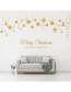 Fashion Gold Christmas Ball Wall Stickers 2 Pieces