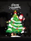 Fashion Color Christmas Tree Santa Claus Wall Sticker