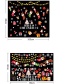 Fashion Color Christmas Stocking Wall Sticker