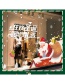 Fashion Color Santa Claus Gives Gifts Double-sided Wall Stickers