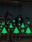 Fashion Green Christmas Tree Snowflake Luminous Wall Sticker