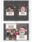 Fashion Color Santa Claus Elk Snowman Wall Sticker