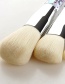 Fashion White 5 Sticks Shaped Crystal Handle Makeup Brush
