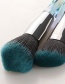 Fashion Blue Black 5 Sticks Shaped Crystal Handle Makeup Brush