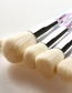 Fashion White 10 Sticks Shaped Crystal Handle Makeup Brush