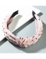 Fashion Pink Hot Drilling Knotted Wide-brimmed Headband