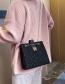 Fashion Black Embroidered Thread Lace Chain Single Shoulder Messenger Bag
